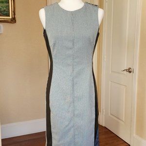 White House Black Market Sheath Pencil Career Sleeveles Knee Length Dress Size 4